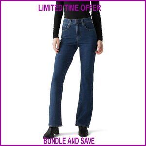 High Rise Bootcut Jeans Slim Fit Stretch Denim Women's Size 28